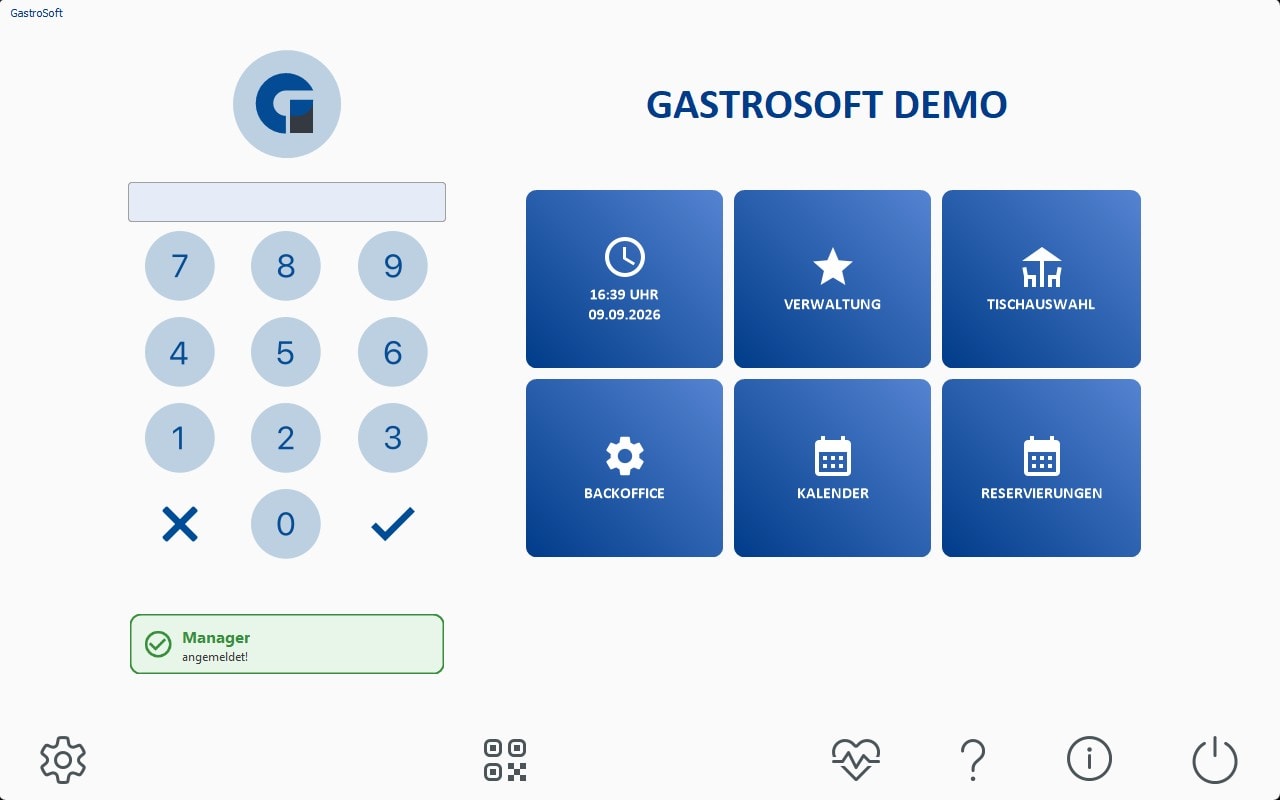 GastroSoft Startseite (light mode)