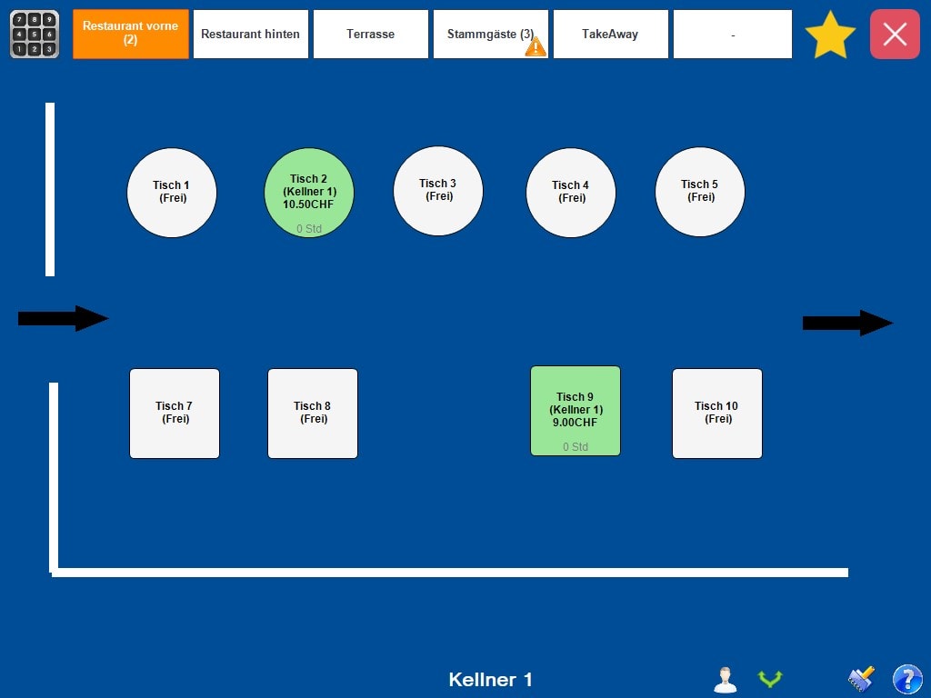 GastroSoft-Tischplan