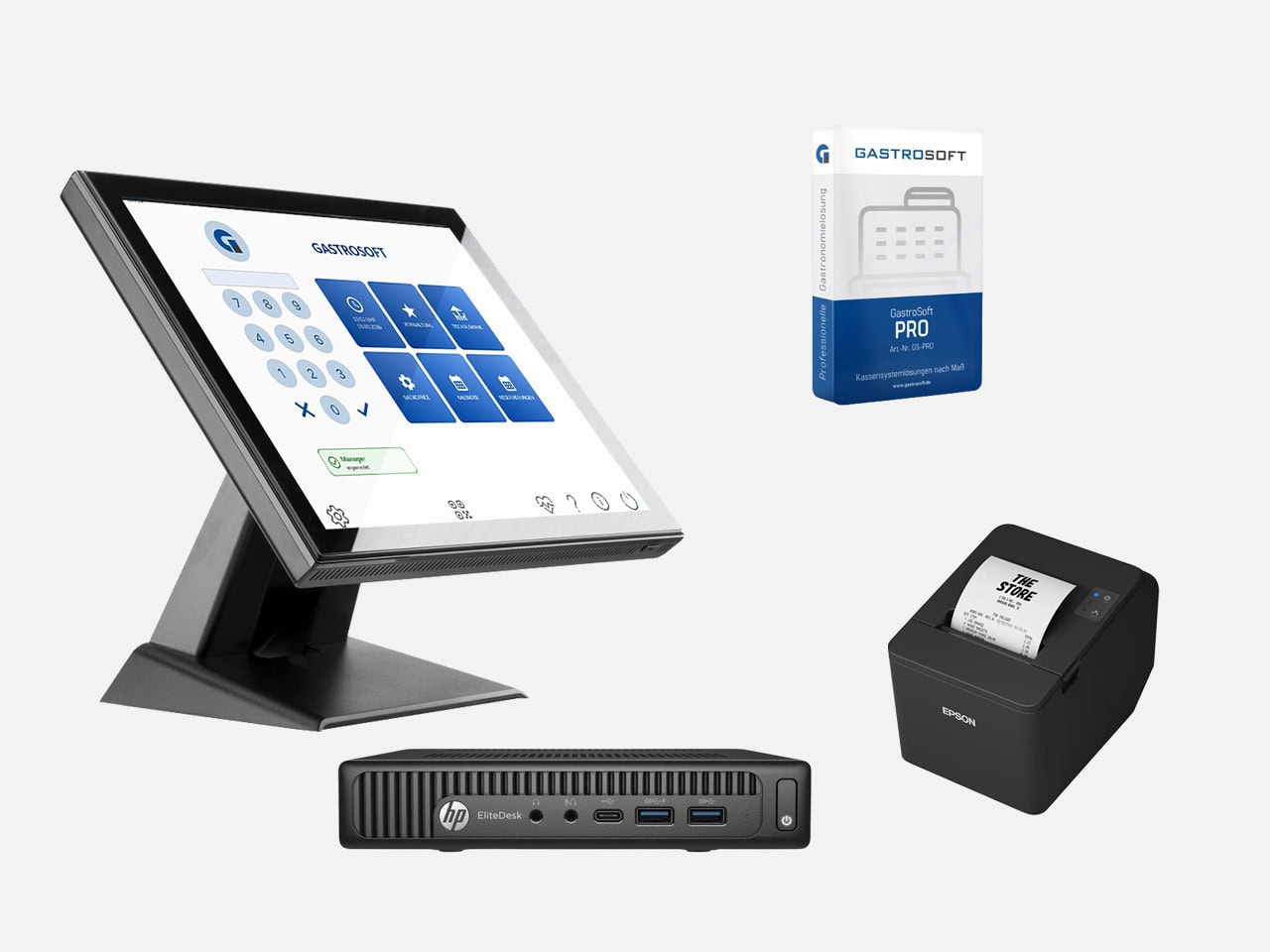 Occasion Kassensystem HP-Iiyama Bundle Occasion Kassensystem HP-Iiyama Bundle