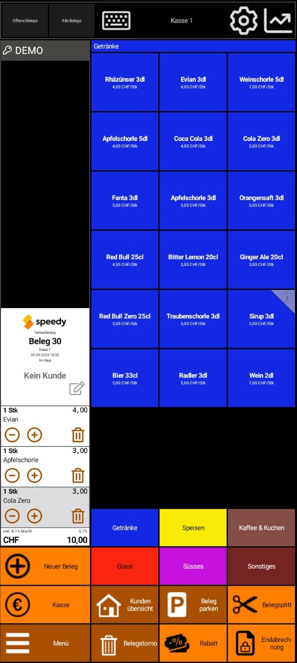speedy Kasse Bestellung Mobil speedy Kasse Bestellung Mobil